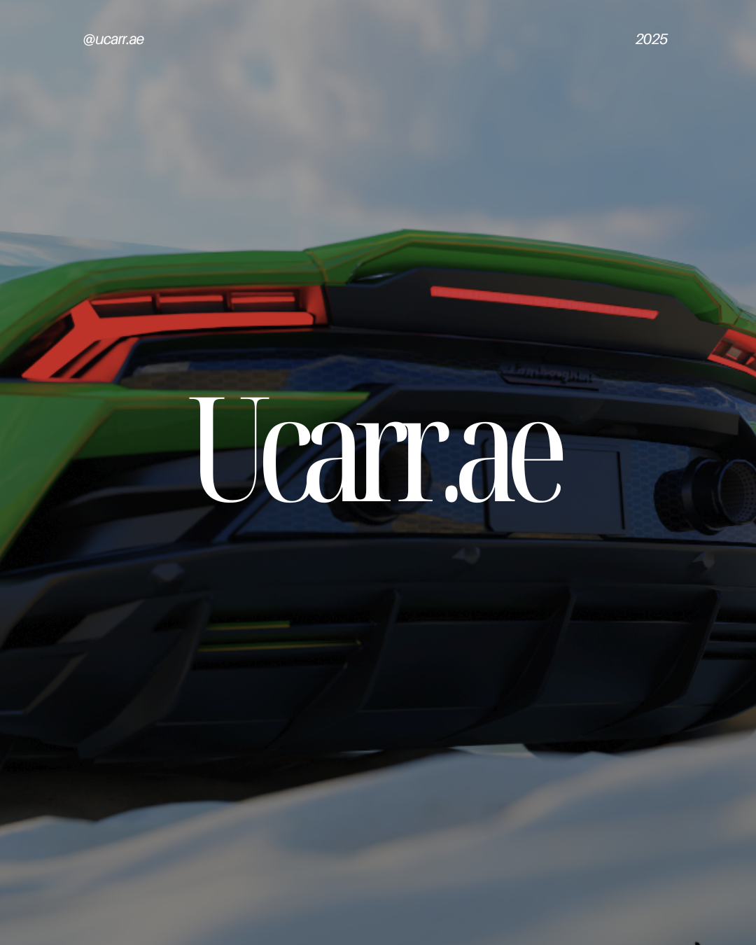 Ucarr.ae - Car rental service branding